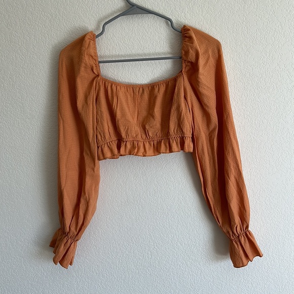 Shein thin long sleeve cute crop - Picture 2 of 3